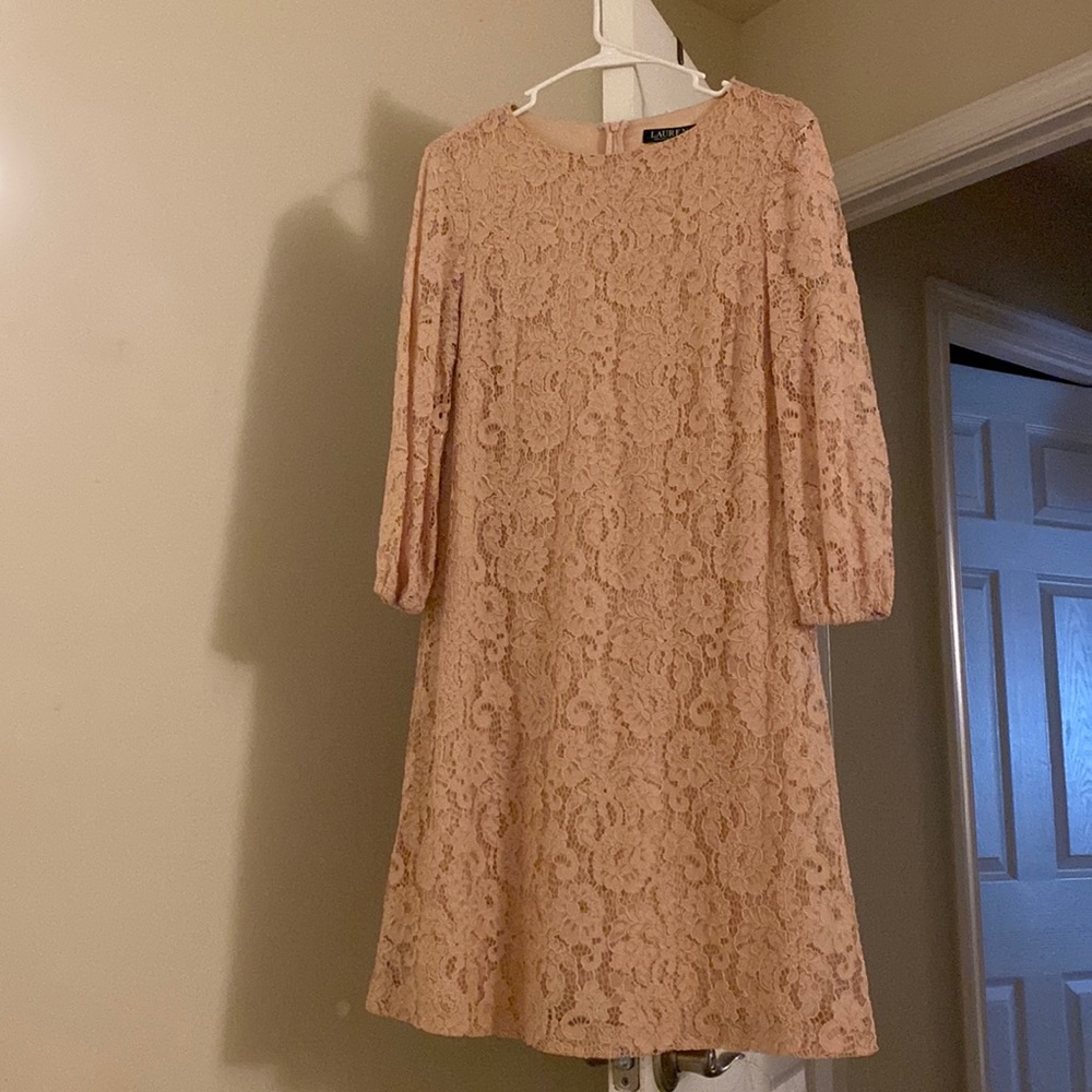 LACE DRESS BLUSH COLOR
